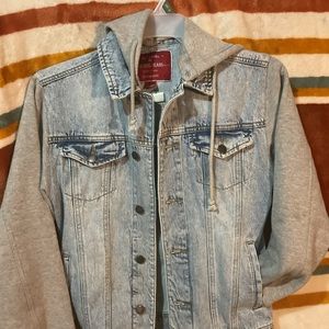 Red Label By Patrol Jeans Denim Hooded Jacket Mens Size small